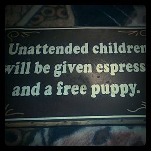Handcrafted old west sign